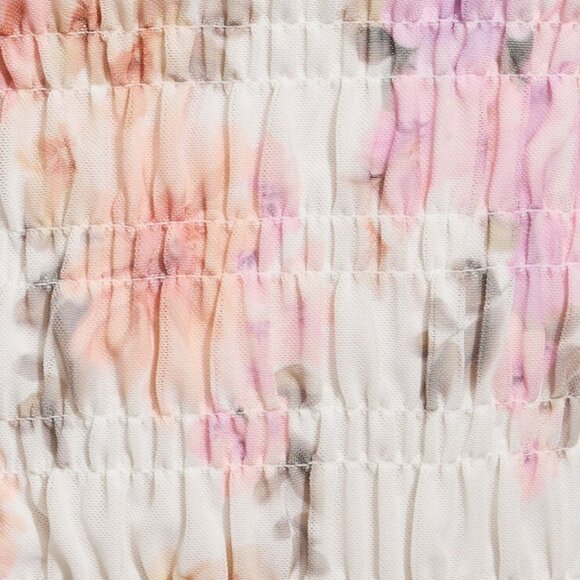 NWT Watercolour Floral Smocked Boatneck Cami Top Size XS - Picture 4 of 4